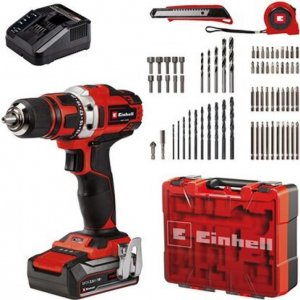 Einhell akkus fúró-csavarozó készlet (+69 részes) TC-CD 18/40 Li