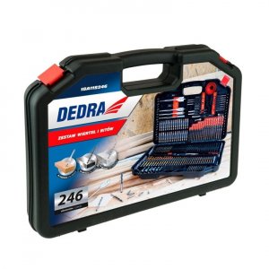 DEDRA fúrószár és bit készlet 246 db-os (18A11S246)
