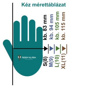 Latex tenyérmártott műszerészkesztyű